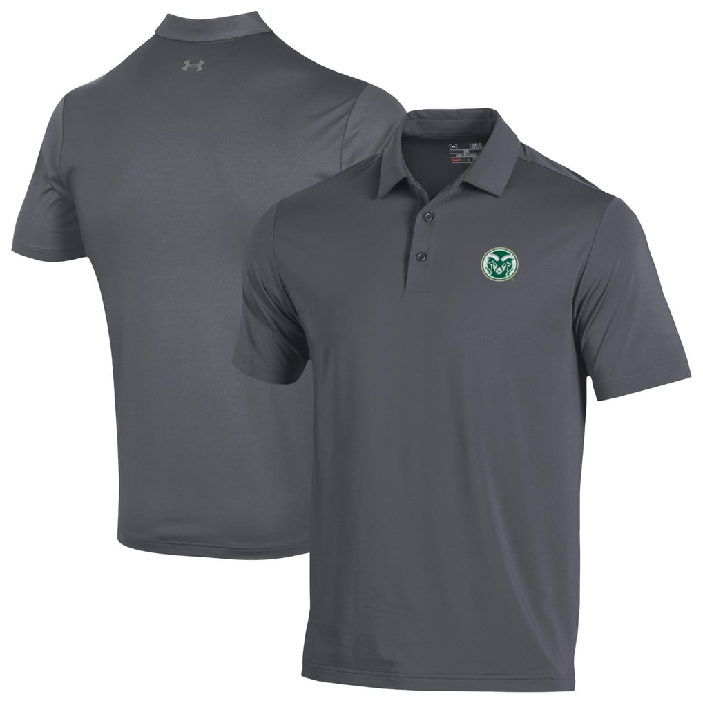  Colorado State Rams Under Armour Performance Playoff Polo - Gray